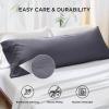 imageBedsure King Size Pillow Cases Set of 2 Cooling Pillow Cases King Rayon Derived from Bamboo Red Pillowcases Breathable ampamp Silky Soft Cool Bedding Pillow Covers with Envelope Closure 20x36 Inches01  Dark Grey