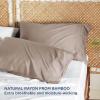 imageBedsure King Size Pillow Cases Set of 2 Cooling Pillow Cases King Rayon Derived from Bamboo Red Pillowcases Breathable ampamp Silky Soft Cool Bedding Pillow Covers with Envelope Closure 20x36 Inches18  Taupe