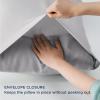 imageBedsure King Size Pillow Cases Set of 2 Cooling Pillow Cases King Rayon Derived from Bamboo Red Pillowcases Breathable ampamp Silky Soft Cool Bedding Pillow Covers with Envelope Closure 20x36 Inches05  Light Grey