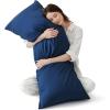 imageBedsure King Size Pillow Cases Set of 2 Cooling Pillow Cases King Rayon Derived from Bamboo Red Pillowcases Breathable ampamp Silky Soft Cool Bedding Pillow Covers with Envelope Closure 20x36 Inches03  Navy