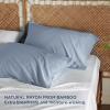 imageBedsure King Size Pillow Cases Set of 2 Cooling Pillow Cases King Rayon Derived from Bamboo Red Pillowcases Breathable ampamp Silky Soft Cool Bedding Pillow Covers with Envelope Closure 20x36 Inches08 Grey Blue