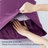 imageBedsure King Size Pillow Cases Set of 2 Cooling Pillow Cases King Rayon Derived from Bamboo Red Pillowcases Breathable ampamp Silky Soft Cool Bedding Pillow Covers with Envelope Closure 20x36 Inches20  Dark Purple
