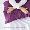 imageBedsure King Size Pillow Cases Set of 2 Cooling Pillow Cases King Rayon Derived from Bamboo Red Pillowcases Breathable ampamp Silky Soft Cool Bedding Pillow Covers with Envelope Closure 20x36 Inches20  Dark Purple