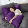 imageBedsure King Size Pillow Cases Set of 2 Cooling Pillow Cases King Rayon Derived from Bamboo Red Pillowcases Breathable ampamp Silky Soft Cool Bedding Pillow Covers with Envelope Closure 20x36 Inches22  Plum