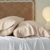imageBedsure King Size Pillow Cases Set of 2 Cooling Pillow Cases King Rayon Derived from Bamboo Red Pillowcases Breathable ampamp Silky Soft Cool Bedding Pillow Covers with Envelope Closure 20x36 Inches09  Beige