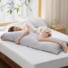 imageBedsure King Size Pillow Cases Set of 2 Cooling Pillow Cases King Rayon Derived from Bamboo Red Pillowcases Breathable ampamp Silky Soft Cool Bedding Pillow Covers with Envelope Closure 20x36 Inches05  Light Grey