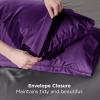 imageBedsure King Size Pillow Cases Set of 2 Cooling Pillow Cases King Rayon Derived from Bamboo Red Pillowcases Breathable ampamp Silky Soft Cool Bedding Pillow Covers with Envelope Closure 20x36 Inches22  Plum