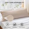 imageBedsure King Size Pillow Cases Set of 2 Cooling Pillow Cases King Rayon Derived from Bamboo Red Pillowcases Breathable ampamp Silky Soft Cool Bedding Pillow Covers with Envelope Closure 20x36 Inches06  Khaki