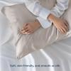 imageBedsure King Size Pillow Cases Set of 2 Cooling Pillow Cases King Rayon Derived from Bamboo Red Pillowcases Breathable ampamp Silky Soft Cool Bedding Pillow Covers with Envelope Closure 20x36 Inches17  Linen