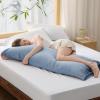 imageBedsure King Size Pillow Cases Set of 2 Cooling Pillow Cases King Rayon Derived from Bamboo Red Pillowcases Breathable ampamp Silky Soft Cool Bedding Pillow Covers with Envelope Closure 20x36 Inches08 Grey Blue