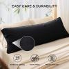 imageBedsure King Size Pillow Cases Set of 2 Cooling Pillow Cases King Rayon Derived from Bamboo Red Pillowcases Breathable ampamp Silky Soft Cool Bedding Pillow Covers with Envelope Closure 20x36 Inches04  Black