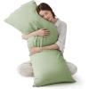 imageBedsure King Size Pillow Cases Set of 2 Cooling Pillow Cases King Rayon Derived from Bamboo Red Pillowcases Breathable ampamp Silky Soft Cool Bedding Pillow Covers with Envelope Closure 20x36 Inches07  Green