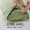 imageBedsure King Size Pillow Cases Set of 2 Cooling Pillow Cases King Rayon Derived from Bamboo Red Pillowcases Breathable ampamp Silky Soft Cool Bedding Pillow Covers with Envelope Closure 20x36 Inches07  Green