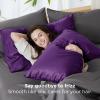 imageBedsure King Size Pillow Cases Set of 2 Cooling Pillow Cases King Rayon Derived from Bamboo Red Pillowcases Breathable ampamp Silky Soft Cool Bedding Pillow Covers with Envelope Closure 20x36 Inches22  Plum