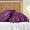 imageBedsure King Size Pillow Cases Set of 2 Cooling Pillow Cases King Rayon Derived from Bamboo Red Pillowcases Breathable ampamp Silky Soft Cool Bedding Pillow Covers with Envelope Closure 20x36 Inches20  Dark Purple