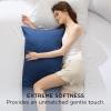imageBedsure King Size Pillow Cases Set of 2 Cooling Pillow Cases King Rayon Derived from Bamboo Red Pillowcases Breathable ampamp Silky Soft Cool Bedding Pillow Covers with Envelope Closure 20x36 Inches03  Navy