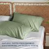 imageBedsure King Size Pillow Cases Set of 2 Cooling Pillow Cases King Rayon Derived from Bamboo Red Pillowcases Breathable ampamp Silky Soft Cool Bedding Pillow Covers with Envelope Closure 20x36 Inches07  Green