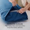 imageBedsure King Size Pillow Cases Set of 2 Cooling Pillow Cases King Rayon Derived from Bamboo Red Pillowcases Breathable ampamp Silky Soft Cool Bedding Pillow Covers with Envelope Closure 20x36 Inches14  Teal