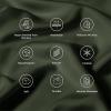 imageBedsure King Size Pillow Cases Set of 2 Cooling Pillow Cases King Rayon Derived from Bamboo Red Pillowcases Breathable ampamp Silky Soft Cool Bedding Pillow Covers with Envelope Closure 20x36 Inches16  Olive Green