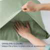 imageBedsure King Size Pillow Cases Set of 2 Cooling Pillow Cases King Rayon Derived from Bamboo Red Pillowcases Breathable ampamp Silky Soft Cool Bedding Pillow Covers with Envelope Closure 20x36 Inches07  Green