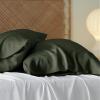 imageBedsure King Size Pillow Cases Set of 2 Cooling Pillow Cases King Rayon Derived from Bamboo Red Pillowcases Breathable ampamp Silky Soft Cool Bedding Pillow Covers with Envelope Closure 20x36 Inches16  Olive Green