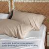 imageBedsure King Size Pillow Cases Set of 2 Cooling Pillow Cases King Rayon Derived from Bamboo Red Pillowcases Breathable ampamp Silky Soft Cool Bedding Pillow Covers with Envelope Closure 20x36 Inches06  Khaki