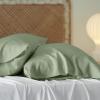 imageBedsure King Size Pillow Cases Set of 2 Cooling Pillow Cases King Rayon Derived from Bamboo Red Pillowcases Breathable ampamp Silky Soft Cool Bedding Pillow Covers with Envelope Closure 20x36 Inches07  Green