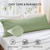 imageBedsure King Size Pillow Cases Set of 2 Cooling Pillow Cases King Rayon Derived from Bamboo Red Pillowcases Breathable ampamp Silky Soft Cool Bedding Pillow Covers with Envelope Closure 20x36 Inches07  Green