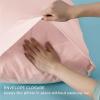 imageBedsure King Size Pillow Cases Set of 2 Cooling Pillow Cases King Rayon Derived from Bamboo Red Pillowcases Breathable ampamp Silky Soft Cool Bedding Pillow Covers with Envelope Closure 20x36 Inches13  Pink