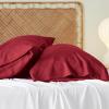 imageBedsure King Size Pillow Cases Set of 2 Cooling Pillow Cases King Rayon Derived from Bamboo Red Pillowcases Breathable ampamp Silky Soft Cool Bedding Pillow Covers with Envelope Closure 20x36 Inches15  Red