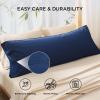 imageBedsure King Size Pillow Cases Set of 2 Cooling Pillow Cases King Rayon Derived from Bamboo Red Pillowcases Breathable ampamp Silky Soft Cool Bedding Pillow Covers with Envelope Closure 20x36 Inches03  Navy