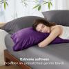 imageBedsure King Size Pillow Cases Set of 2 Cooling Pillow Cases King Rayon Derived from Bamboo Red Pillowcases Breathable ampamp Silky Soft Cool Bedding Pillow Covers with Envelope Closure 20x36 Inches22  Plum