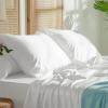 imageBedsure King Size Pillow Cases Set of 2 Cooling Pillow Cases King Rayon Derived from Bamboo Red Pillowcases Breathable ampamp Silky Soft Cool Bedding Pillow Covers with Envelope Closure 20x36 Inches02  White