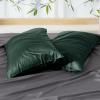imageBedsure King Size Pillow Cases Set of 2 Cooling Pillow Cases King Rayon Derived from Bamboo Red Pillowcases Breathable ampamp Silky Soft Cool Bedding Pillow Covers with Envelope Closure 20x36 Inches10  Mallard Green