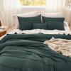 imageBedsure Light Pink Twin XL Comforter Set  3 Pieces Pinch Pleat Bed Set Down Alternative Bedding Sets for All Season 1 Comforter 1 Pillowcase 1 Decorative Pillow20  Emerald Green