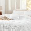 imageBedsure Light Pink Twin XL Comforter Set  3 Pieces Pinch Pleat Bed Set Down Alternative Bedding Sets for All Season 1 Comforter 1 Pillowcase 1 Decorative Pillow01  White