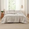 imageBedsure Light Pink Twin XL Comforter Set  3 Pieces Pinch Pleat Bed Set Down Alternative Bedding Sets for All Season 1 Comforter 1 Pillowcase 1 Decorative Pillow17  Grid