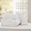 imageBedsure Light Pink Twin XL Comforter Set  3 Pieces Pinch Pleat Bed Set Down Alternative Bedding Sets for All Season 1 Comforter 1 Pillowcase 1 Decorative Pillow01  White