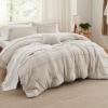 imageBedsure Light Pink Twin XL Comforter Set  3 Pieces Pinch Pleat Bed Set Down Alternative Bedding Sets for All Season 1 Comforter 1 Pillowcase 1 Decorative Pillow01  Beige