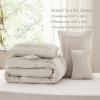 imageBedsure Light Pink Twin XL Comforter Set  3 Pieces Pinch Pleat Bed Set Down Alternative Bedding Sets for All Season 1 Comforter 1 Pillowcase 1 Decorative Pillow17  Grid