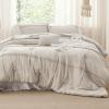imageBedsure Light Pink Twin XL Comforter Set  3 Pieces Pinch Pleat Bed Set Down Alternative Bedding Sets for All Season 1 Comforter 1 Pillowcase 1 Decorative Pillow17  Grid
