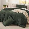 imageBedsure Light Pink Twin XL Comforter Set  3 Pieces Pinch Pleat Bed Set Down Alternative Bedding Sets for All Season 1 Comforter 1 Pillowcase 1 Decorative Pillow01  Olive Green