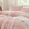 imageBedsure Light Pink Twin XL Comforter Set  3 Pieces Pinch Pleat Bed Set Down Alternative Bedding Sets for All Season 1 Comforter 1 Pillowcase 1 Decorative Pillow01  Light Pink