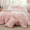 imageBedsure Light Pink Twin XL Comforter Set  3 Pieces Pinch Pleat Bed Set Down Alternative Bedding Sets for All Season 1 Comforter 1 Pillowcase 1 Decorative Pillow01  Light Pink