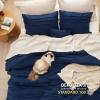 imageBedsure Light Pink Twin XL Comforter Set  3 Pieces Pinch Pleat Bed Set Down Alternative Bedding Sets for All Season 1 Comforter 1 Pillowcase 1 Decorative Pillow07  Navy