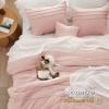 imageBedsure Light Pink Twin XL Comforter Set  3 Pieces Pinch Pleat Bed Set Down Alternative Bedding Sets for All Season 1 Comforter 1 Pillowcase 1 Decorative Pillow01  Light Pink
