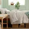 imageBedsure Light Pink Twin XL Comforter Set  3 Pieces Pinch Pleat Bed Set Down Alternative Bedding Sets for All Season 1 Comforter 1 Pillowcase 1 Decorative Pillow01  Beige