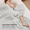 imageBedsure Lightweight Blanket for Summer Queen Size  Down Alternative Blanket with Satin Trim for Bed Light Summer Throw Grey 90x90 Inches01  Grey