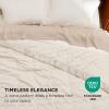 imageBedsure Lightweight Blanket for Summer Queen Size  Down Alternative Blanket with Satin Trim for Bed Light Summer Throw Grey 90x90 Inches02  Ivory