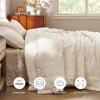 imageBedsure Lightweight Blanket for Summer Queen Size  Down Alternative Blanket with Satin Trim for Bed Light Summer Throw Grey 90x90 Inches02  Ivory